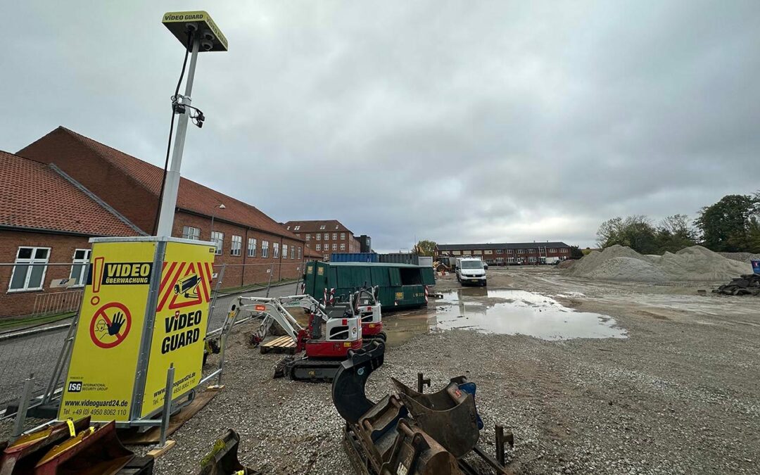 Videoovervågning stoppede tyveri på byggeplads